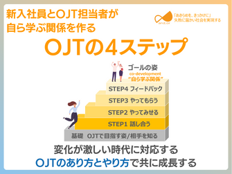 共に成長し学び合うOJTトレーナーへの4ステップ